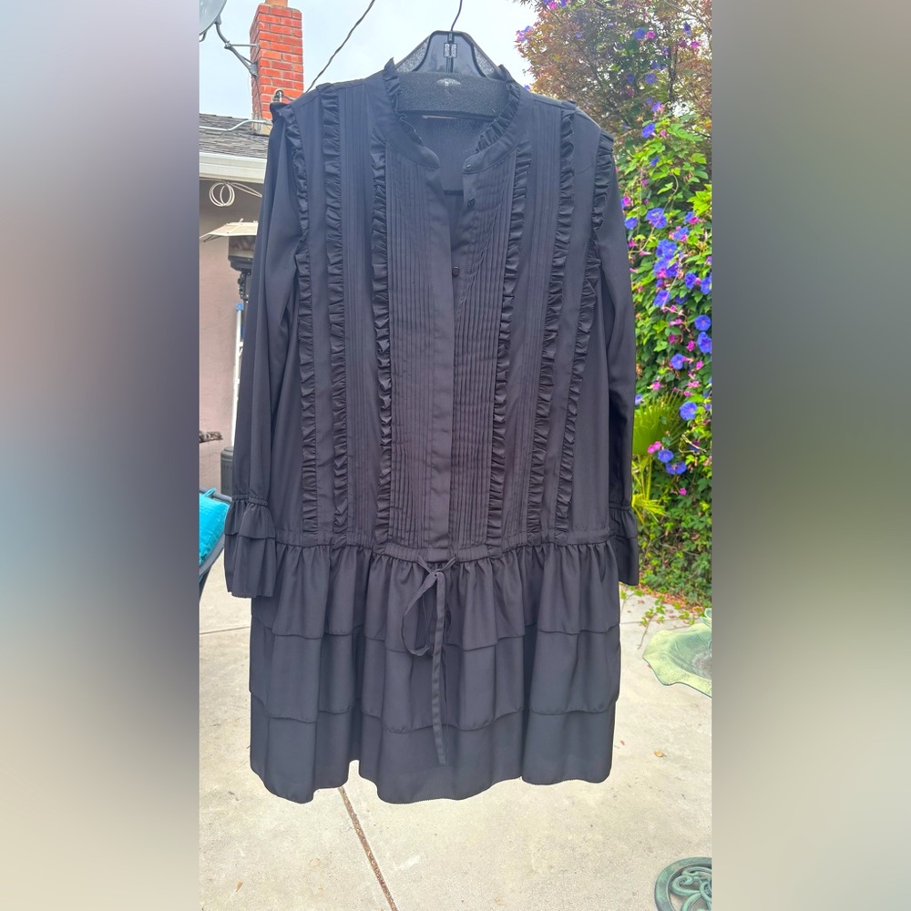 Chic Black Long Sleeve Dress